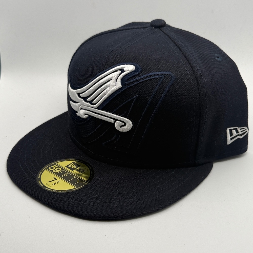 New Era 59FIFTY Los Angeles Angels MLB19 Logo Elements Fitted Hat Navy 7 5/8